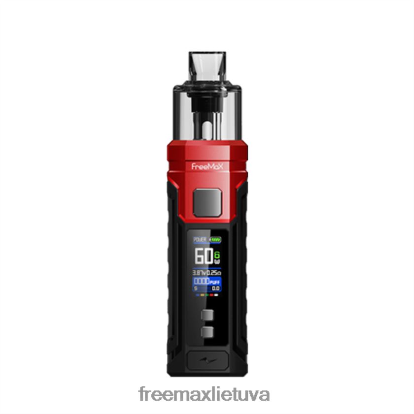 FreeMAX MARVOS B8Z20852 60w komplektas raudona-juoda | Freemax Vape Lietuva